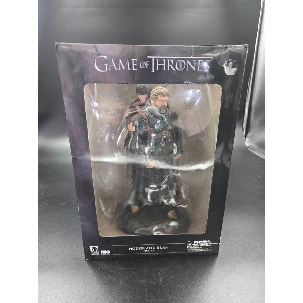 Game of Thrones Hodor and Bran Figure Dark Horse Deluxe HBO Statue Official Box